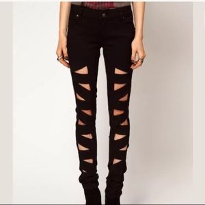 Tripp NYC Z-Cut Black Jeans